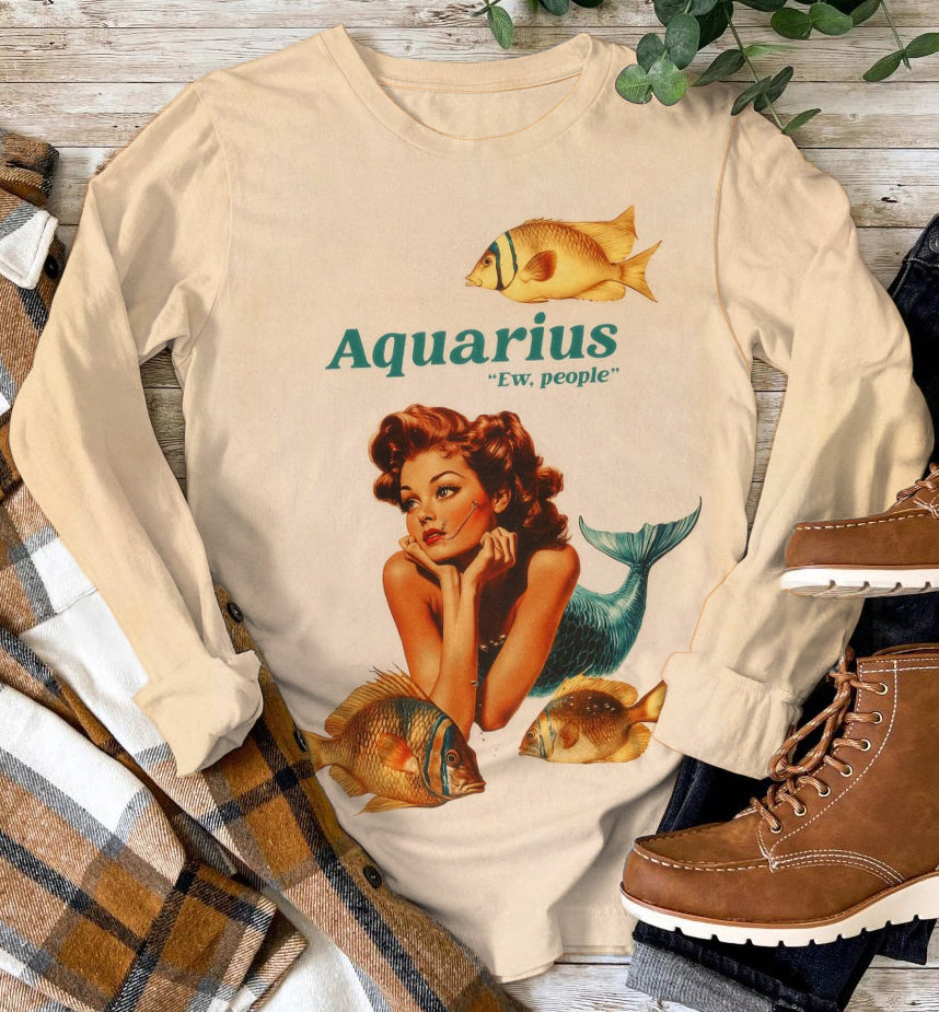 Women's Constellation Print Casual Tops