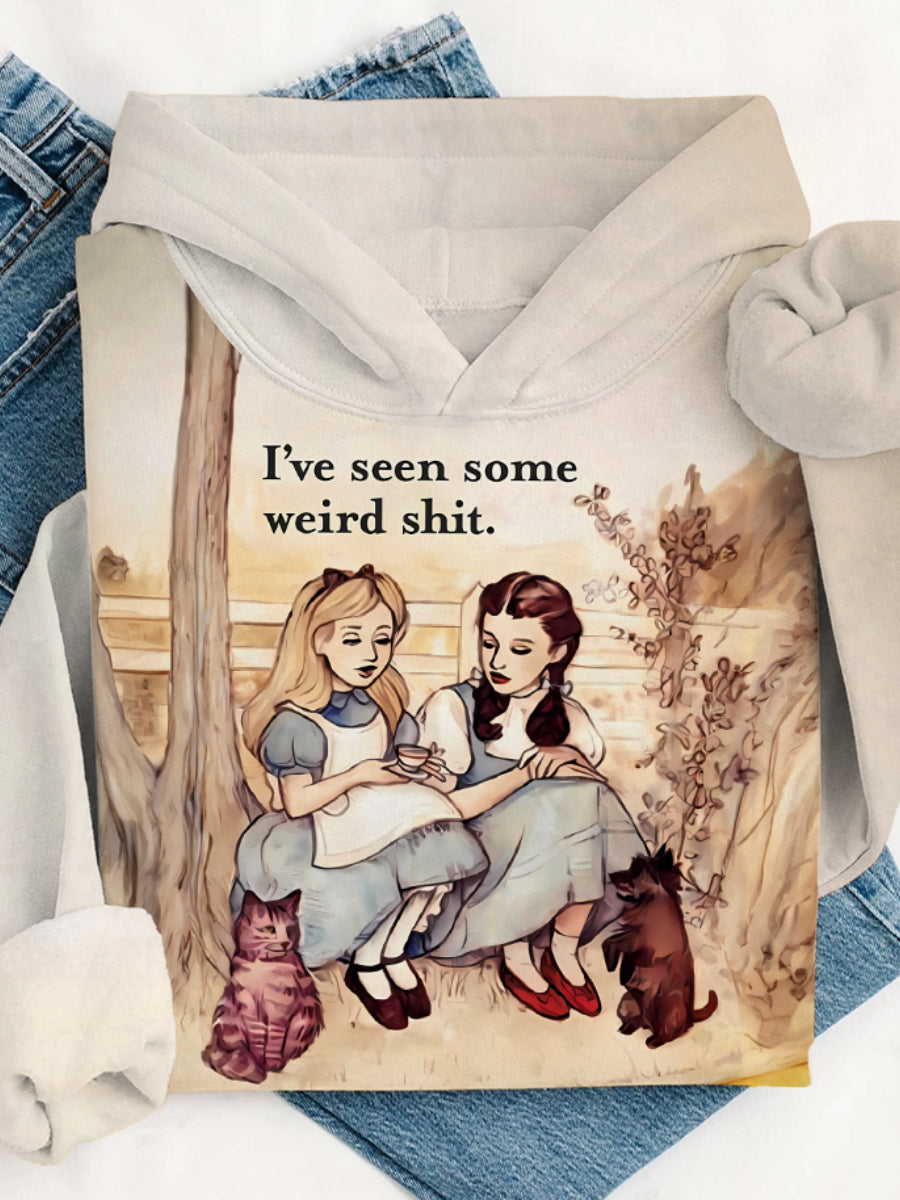 I've Seen Some Weird Shit Print Casual Top