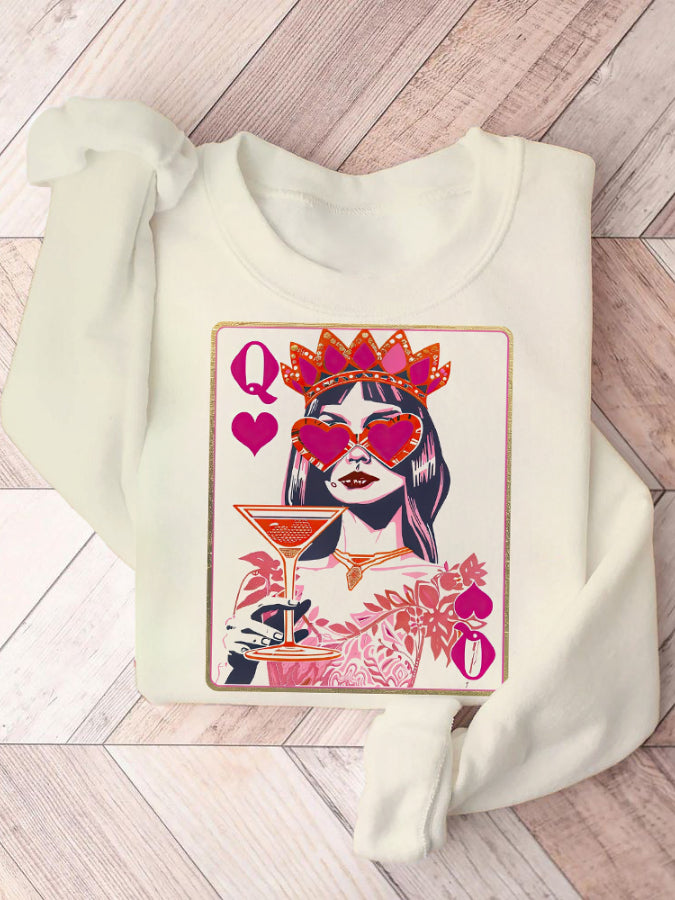 Queen's Valentine Casual Tops