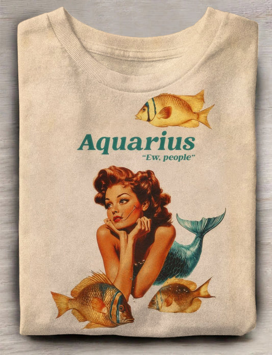 Women's Constellation Print Casual Tops