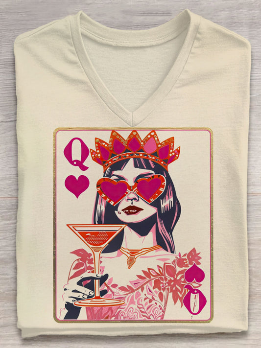 Queen's Valentine Casual Tops